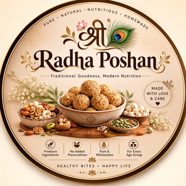 Shree Radha Poshan — pure, natural, nutritious, homemade laddus